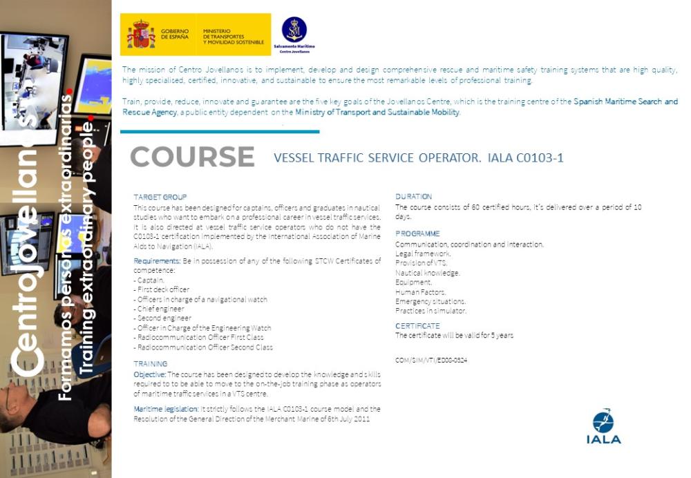 Imagen Vessel traffic service operator. IALA C0103-1