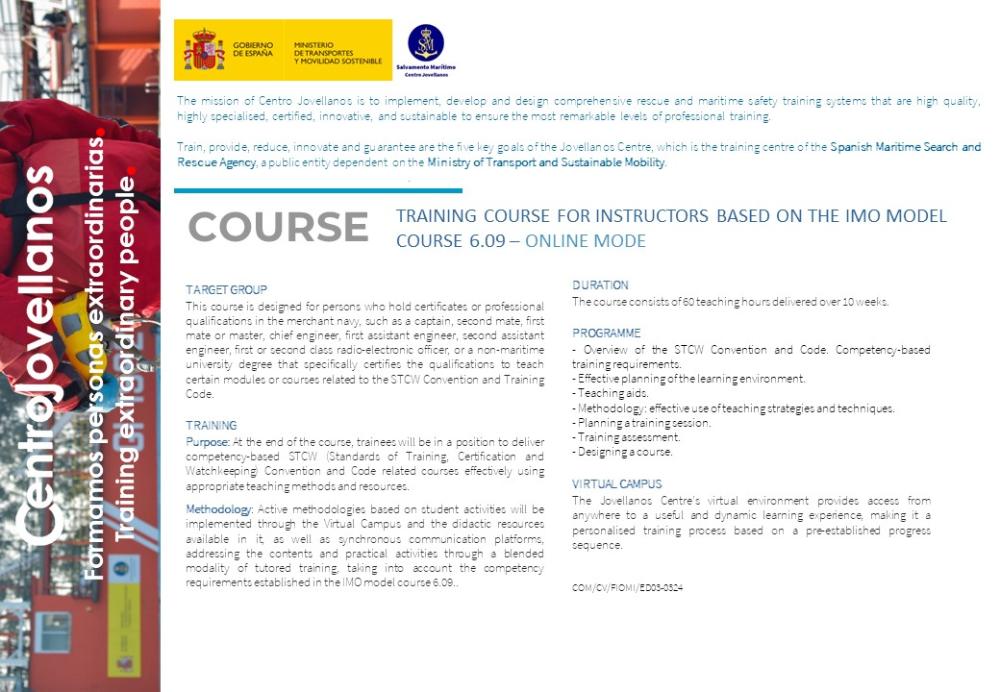 Imagen Training course for instructors based on the IMO model course 6.09