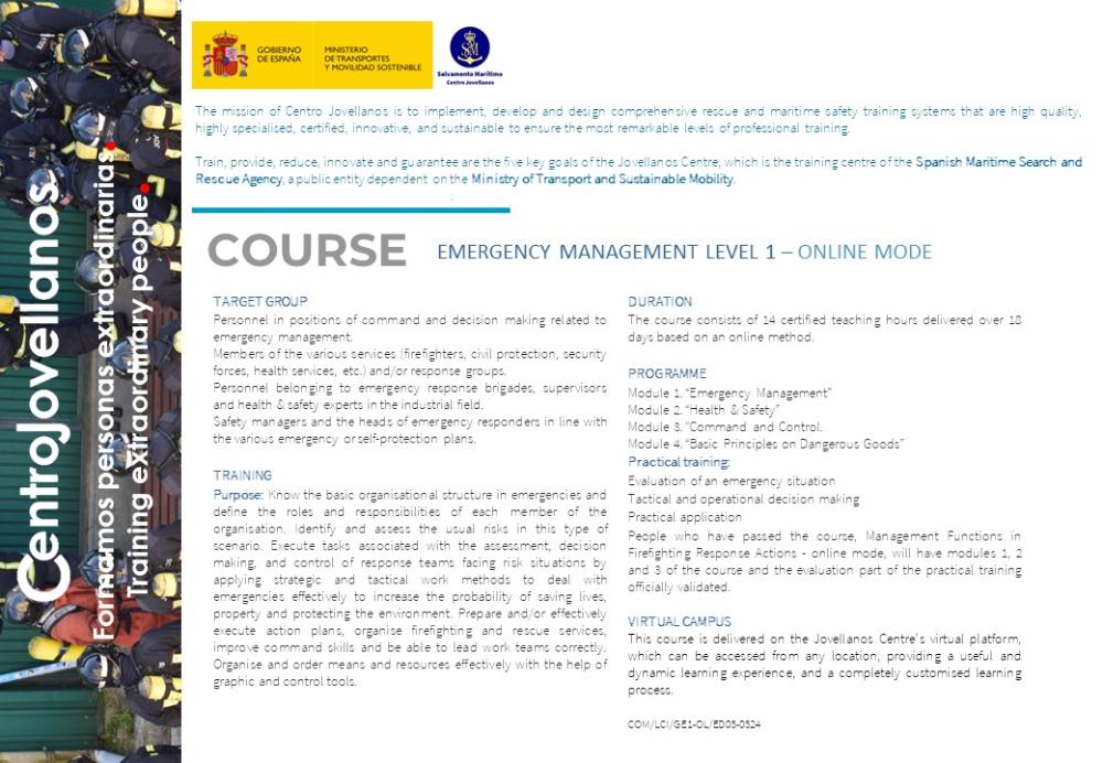 Imagen Emergency management. Level 1